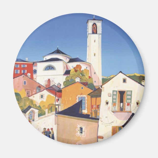 Aimant Canton de Tessin vintage Suisse (Devant)