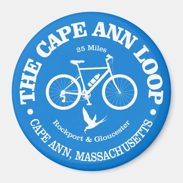 Aimant Cape Ann Loop (cyclisme) (Devant)