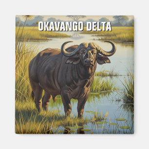Aimant Cape Buffalo dans le delta de l'Okavango au Botswa