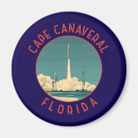 Cape Canaveral Floride Retro Cercle désorganisé