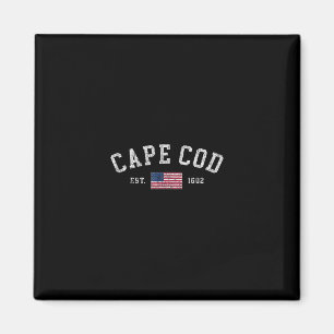 Aimant Cape Cod Machusetts Drapeau américain des États-Un