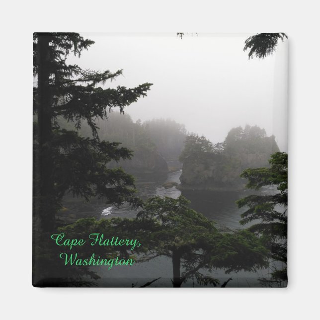 Aimant Cape Flatterie dans l'aimant de pluie (Devant)