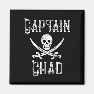 Aimant Capitaine Chad ponton pirate rétro