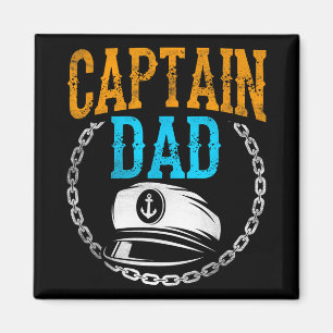 Aimant Capitaine Papa Bateau Voile Yacht Père Papa