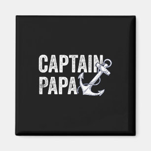 Aimant Capitaine Papa Pontoon Cadeau Lac marin Bateau de