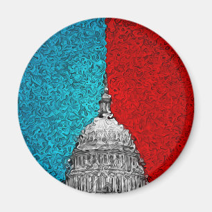 Aimant Capitol Building Abstrait