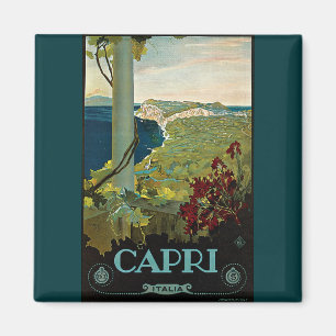Aimant Capri, Italie, Poster Vintage voyage Art Italia