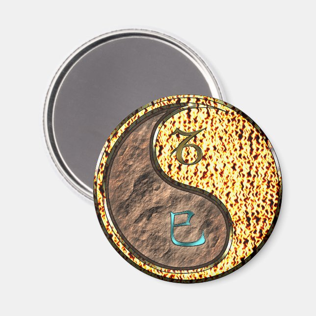 Aimant Capricorne & Serpent de feu (Recto/Verso)