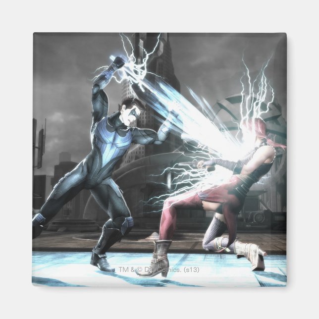 Aimant Capture d'écran : Nightwing vs harley (Devant)