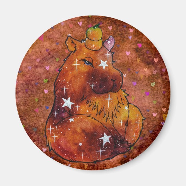 Aimant Capybara nommé Dream (Devant)