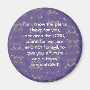 Aimant Car je connais les plans que j'ai - Jérémie 29:1