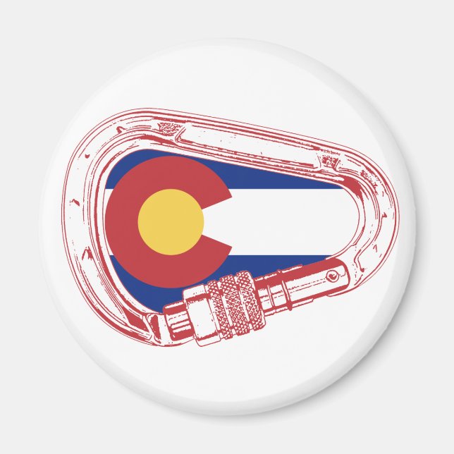 Aimant Carabiner Escalade du Colorado (Devant)