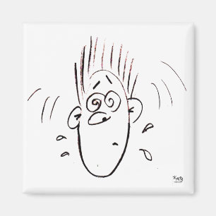 Aimant Caractère homme face aux expressions