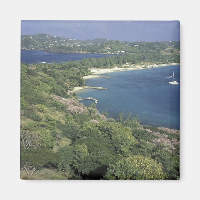 Aimant Caraïbes, Antilles, Sainte-Lucie. Vue (Devant)