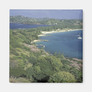 Aimant Caraïbes, Antilles, Sainte-Lucie. Vue de