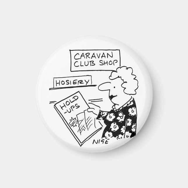Aimant Caravan Club Shop Hosiery Hold-Up Cartoon (Devant)