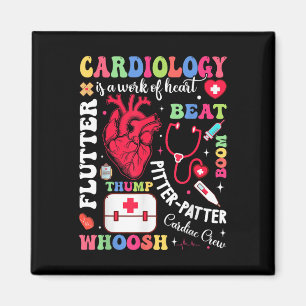 Aimant Cardiac Infirmière La Cardiologie Est Une Oeuvre D