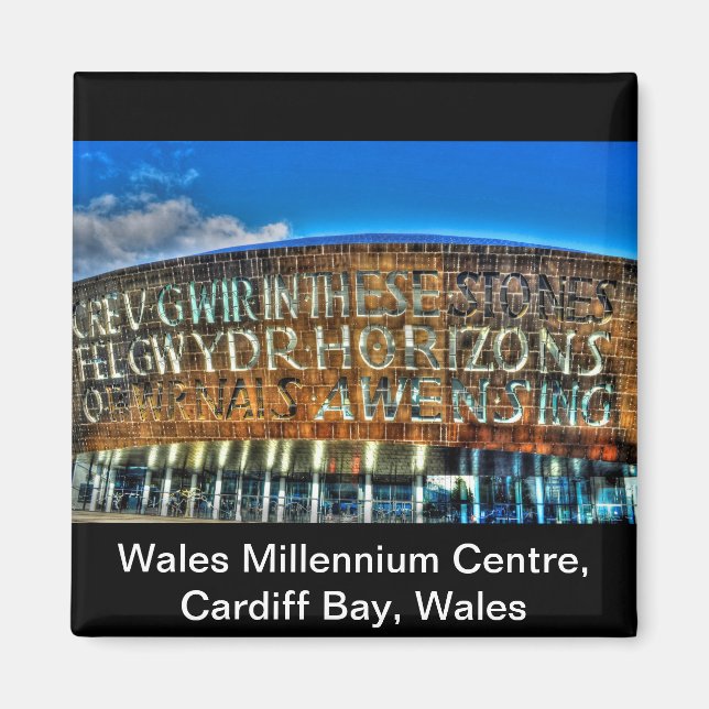 Aimant Cardiff Bay Wales Millennium Centre, Britain Arts (Devant)