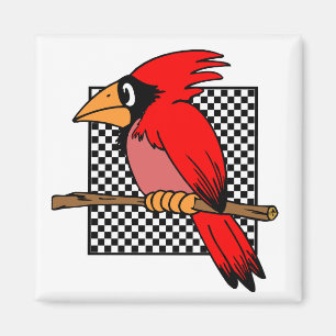 AIMANT CARDINAL DE CONCEPTION D'OISEAU