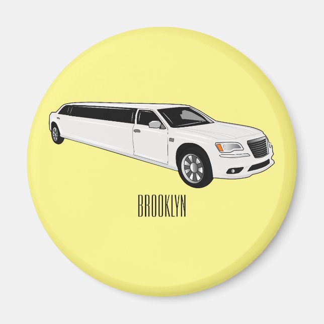 Aimant Caricature limousine (Devant)
