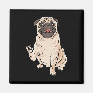 Aimant Carlin Chien Asl Geste Main Sourde Perte d'ouïe Ad