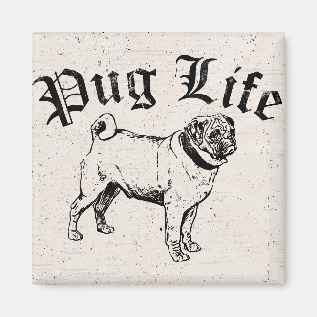 Aimant Carlin Life Funny Chien Gangster (Devant)