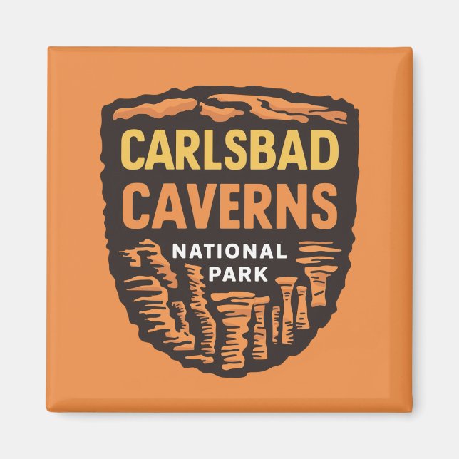 Aimant Carlsbad Cavernes Parc national Nouveau-Mexique (Devant)