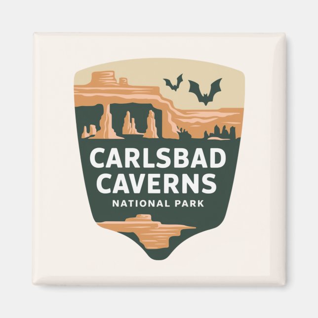 Aimant Carlsbad Caverns National Park Paysage minimal (Devant)
