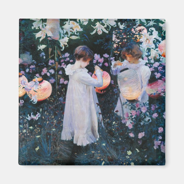 Aimant Carnation, Lily, Lily, Rose | John Singer Sargent (Devant)
