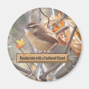 Aimant Carolina Wren Birding Magnet.