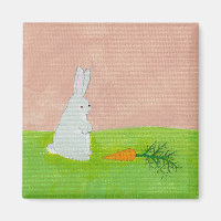 Carotte de lapin peint d'art moderne frais coloré