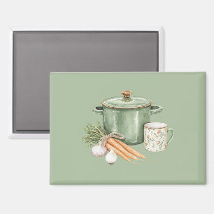 Aimant Carottes de pot vert
