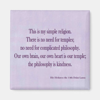 Aimant carré Dalai Lama