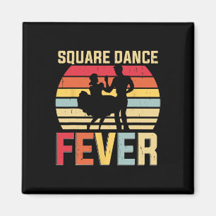 Aimant Carré Dance Fever Cowboy Country Music Carré Dan