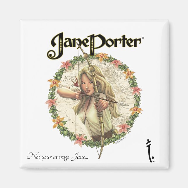 Aimant Carré de 2 pouces (Devant)