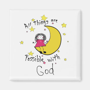 Aimant carré de 2 pouces avec l'écriture sainte