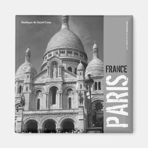 Aimant carré de Basilique du Sacré-Cœur Paris
