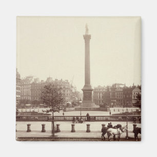 Aimant Carré de Trafalgar, Londres (photo de sépia)