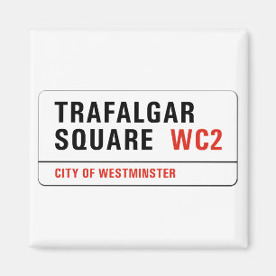 Aimant Carré de Trafalgar, plaque de rue de Londres
