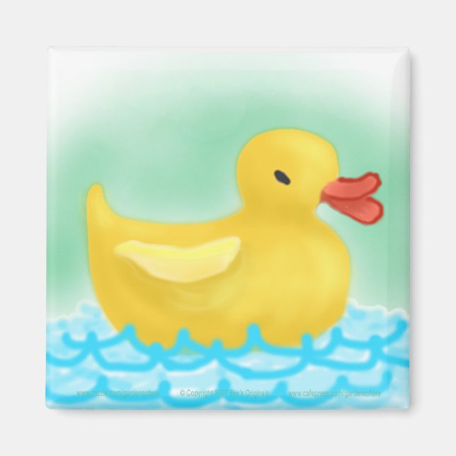 Aimant carré DUCKY (Devant)