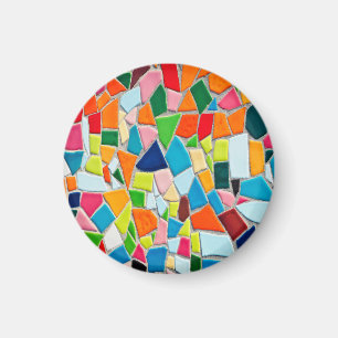 Aimant Carreaux de mosaïque colorés