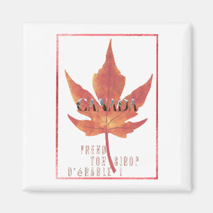 Aimant carrée/Canada Maple Leaf Magnet