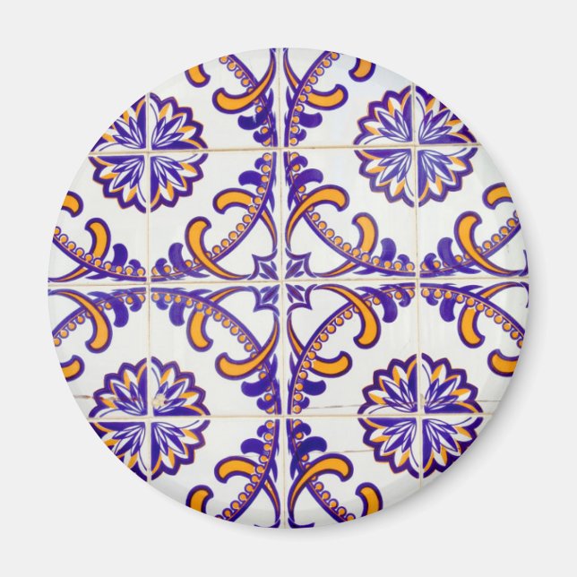 Aimant Carrelage motif gros plan, Portugal (Devant)