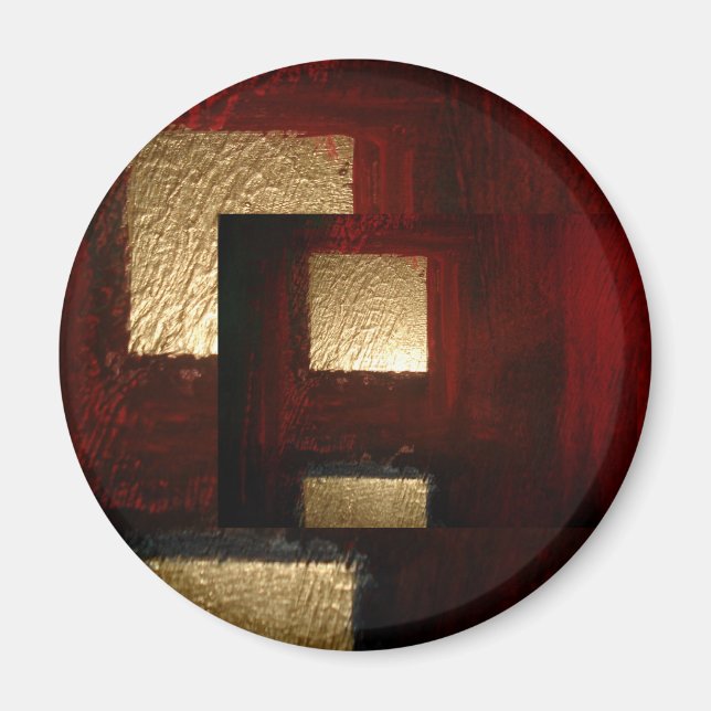 Aimant Carrés Abstraits (Devant)