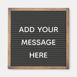 Aimant Carte à lettres noire dans l'aimant de message pe