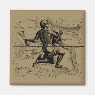 Aimant Carte Aquarius Constellation par Hevelius