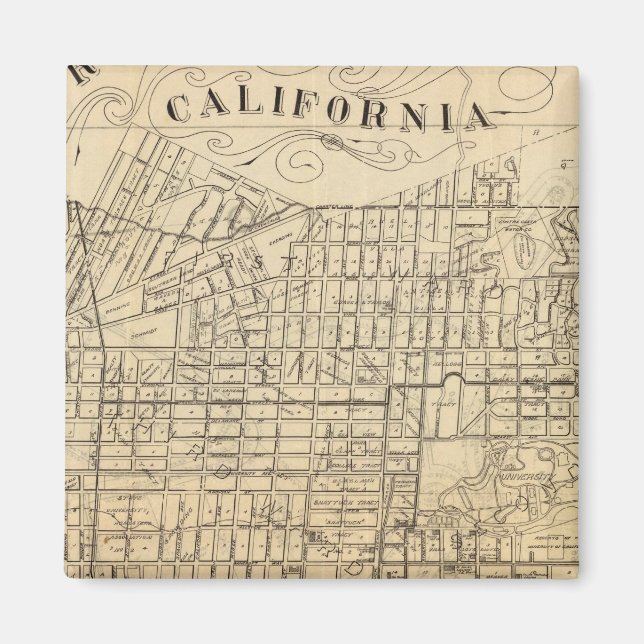 Aimant Carte de Berkeley, Californie (Devant)