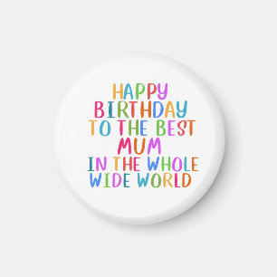Aimant carte de bonne fête maman