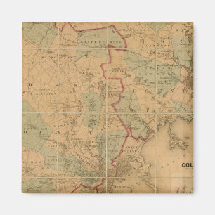Aimant Carte De Boston 2