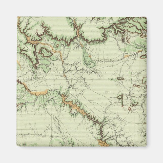 Aimant Carte de classification des terres du Nouveau-Mexi (Devant)